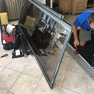 sliding glass door frame repair Sunrise